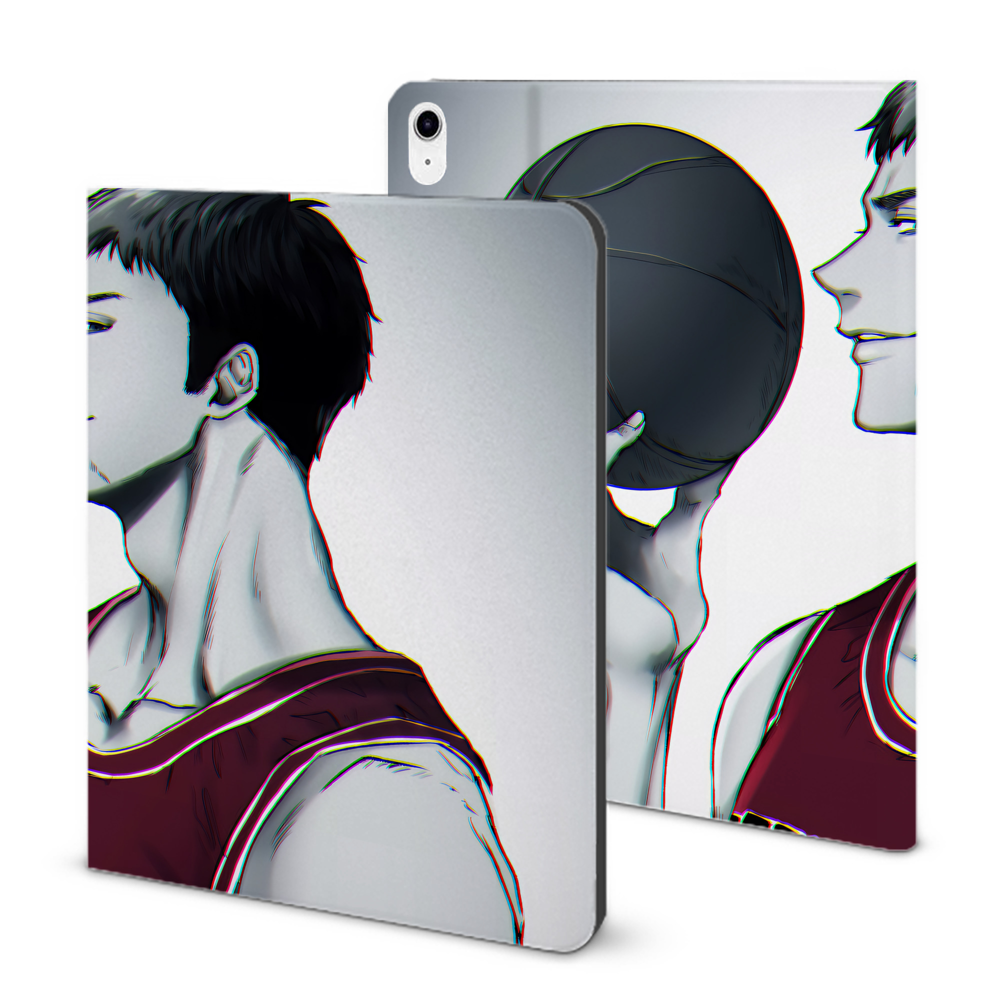（画像用） SLAM DUNK／スラムダンク IPad ケース ブック型 PUレザー TPU 耐衝撃 軽量 薄型 ペン収納なし 全面保護 IPad 各モデル対応